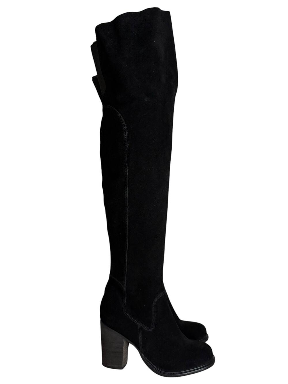 Kelsi Dagger Logan Black Suede Over-the-Knee Boots Women’s 7.5/38 Anthropologie